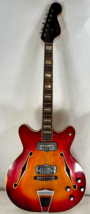 Vintage 1967 Fender Coronado Cherry Sunburst Hollow-Body Guitar! - £2,221.11 GBP