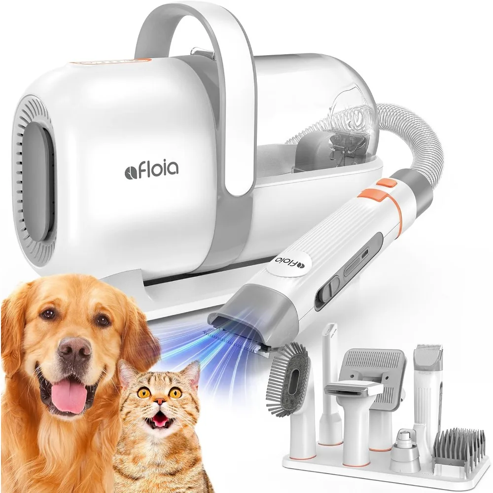 Dog Grooming Kit, Vacuum &amp; Dog Clippers Nail Trimmer Grinder &amp; Dog Brush for - £323.41 GBP