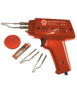 HEAVY DUTY FAST HEAT ELECTRIC SOLDERING GUN KIT 100W SOLDER 240V IRON TB... - $50.55 CAD