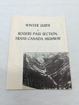 Winter Guide Rogers Pass Trans Canada Highway Canada Travel Brochure - $335.43 MXN