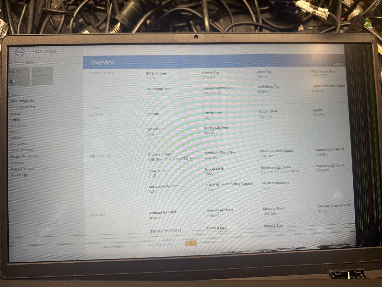 Dell Inspiron 3520 genuine original battery xd9yk v6w33 -Excellent in Dell bios Item image 3