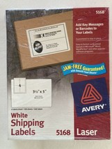 NEW Avery 5168 Shipping Address Labels, WHITE, 400 Laser Labels, 3-1/2” ... - $21.73