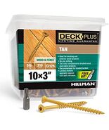 Deck Plus 48419 Wood Screws #10 x 3&quot;, Tan, 5lb Box - €33,14 EUR