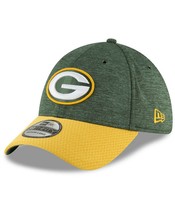 New Era Green Bay Packers 39Thirty 2018 OF Flex Fitted Hat Green/Yellow Size M/L - $27.62