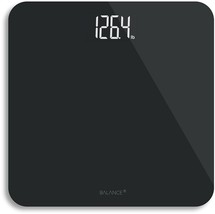 Digital Body Weight Bathroom Scale From Greater Goods, Black Glass With Backlit - £46.28 GBP