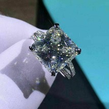 3Ct Princess Cut VVS1/D Diamond Solitaire Engagement Ring 14K White Gold Finish - £81.18 GBP