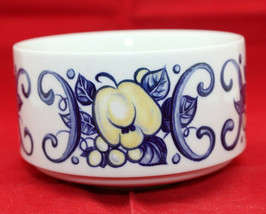Villeroy and Boch Porcelain Cadiz Sugar Bowl Vintage Yellow Blue Lexembo... - $25.31