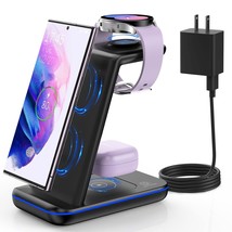 Wireless Charging Station For Samsung, S23 Ultra Fast Charger Station Fo... - £59.86 GBP