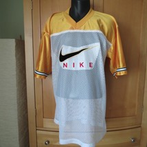 Vtg Nike Spellout Big Sewn Swoosh Mesh &amp; Glanz Jersey Made Usa One Size - £18.77 GBP
