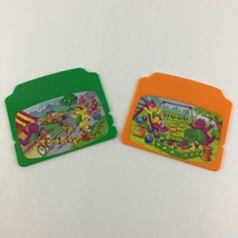 Barney &amp; Friends Learning Laptop Replacement Cards Disc Cartridges Vinta... - £17.41 GBP