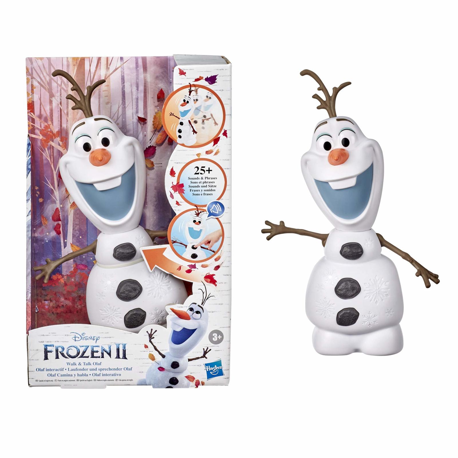 Disney Frozen Hasbro 2 Walk and Talk Olaf Toy for Girls and Boys Ages 3 and Up Item image 4