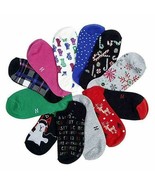 HUE Women&#39;s Days of Christmas No Show Liner Sock Gift Box, 12 Pairs Asso... - £14.95 GBP