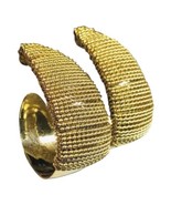 Vintage Gold Tone Pierced  Earrings - $27.78 CAD