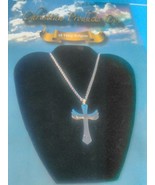 Silver Stainless Steel Men/Woman Religious Angel wing cross Pendant & necklace - £9.61 GBP