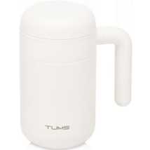 Tums Chouchou Handle Stainless Steel Mug 470ml, Milk White Color - $50.11