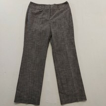 Larry Levine Petite Stretch Chino Pants Women&#39;s size 10P Gray Patterned  - £10.99 GBP