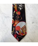 Basketball Players 45 41 Neck Tie - Renaissance Hand Made - Black Red Gr... - $25.91 CAD