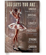 Black Swan Ballerina Oil Painting on Canvas, Framed, 16x24in, Ready to Hang - $71.10 CAD