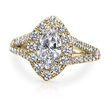 1.20 Ct Marquise Cut Diamond Wedding Engagement Ring 14k Yellow Gold Finish 925 - £68.52 GBP