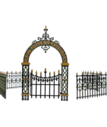 Department 56 Heritage Village Victorian Wrought Iron Fence &amp; Gate #5252-3 - $263.00 MXN