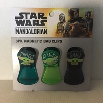 NEW Star Wars Baby Yoda Grogu 3 Pack Magnetic Bag Clips - $12.56