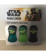 NEW Star Wars Baby Yoda Grogu 3 Pack Magnetic Bag Clips - $234.64 MXN