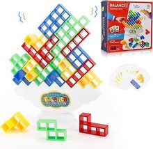 48Pcs Stacking Blocks Game Board Stacking High Balance Challenge Game fo... - £18.35 GBP