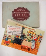 Vintage Pennsylvania Dutch Recipes Cookbook W Original Box Yorkraft String Bound - £33.08 GBP