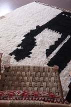 Moroccan White Berber Rug in boho design carpets with nice quality weaving ?? - £431.65 GBP