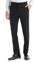 Ben Sherman Men&#39;s Black Wool Blend Coolmax Dress Pants Size 41W - $30.00