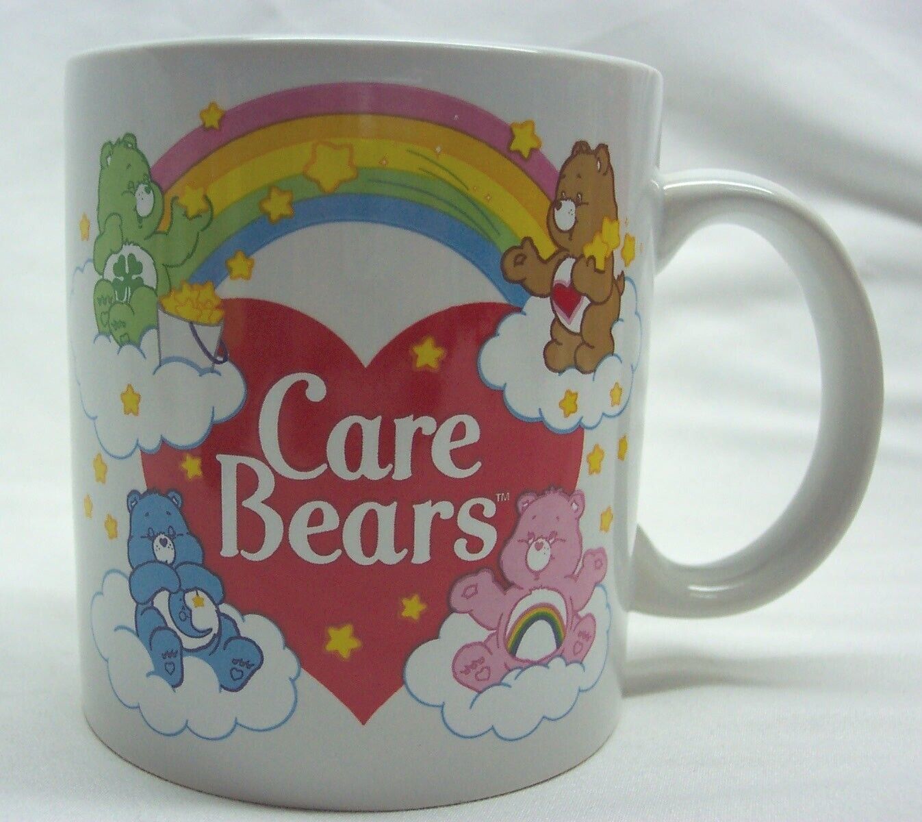 Care Bears Rainbow Heart Glitter 20 oz Ceramic Camper Mug