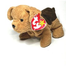Ty Original Beanie Baby Tuffy Dog Plush Born 10-12-1996 - $92.70 MXN