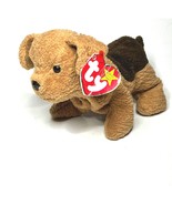 Ty Original Beanie Baby Tuffy Dog Plush Born 10-12-1996 - $92.26 MXN