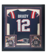 Tom Brady Autographed Patriots Nike Elite Framed Color Rush Jersey Fanatics - £3,520.59 GBP