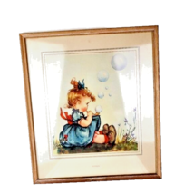 Anne Allaben Vintage Art Print Bubbles 1940s - £32.92 GBP