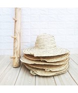 Moroccan straw hat handmade hat Moroccan traditional style hat summer hat - £38.36 GBP