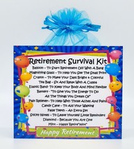 Retirement Survival Kit - A Unique Fun Novelty Gift Good Luck Keepsake ! - £6.51 GBP