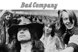 Bad Company Boz Paul Simon &amp; Mick 1970&#39;s line-up 8x12 inch photo - £12.52 GBP