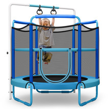 In/Outdoor 5FT Kids 3-in-1 Game Trampoline Seamless W/Enclosure Net Spri... - $323.99