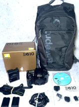 Nikon D610 Digital SLR Camera 18-105mm VR DX Lens Kit Complete in Box TESTED - £520.66 GBP