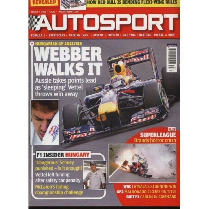 AUTOSPORT MAGAZINE - August 5 2010 - $3.42