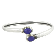 925 Sterling Silver Handmade Lapis Lazuli Gemstone Bracelet Women Gift BS-1040 - £39.40 GBP