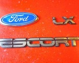 Original 1982-1986 Ford Escort Lx Trunk Lid Emblem-Badge Nameplate Set - $26.99
