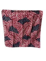 Made in the usa Cotton Poly Americana Flag Bandana 21 .5 by 21.5 inch - £3.12 GBP