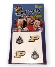 Face-A-Peel Game Faces University Of Purdue Temporary Tattoo Pack Of 8 - $45.85 MXN