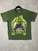 THE INCREDIBLE HULK Green T-Shirt Marvel Avengers Size Large - £6.62 GBP