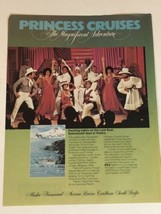 Vintage Princess Cruises print ad 1982 pa2 - $6.92