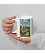 Seattle Washington White Glossy Mug - $18.00+