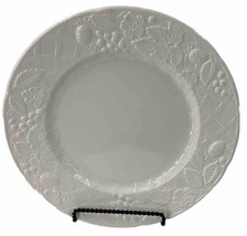 Mikasa English Countryside Chop Plate Round Platter White Embossed Fruit... - $24.50