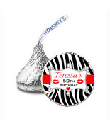  108 Betty Boop Personalized Birthday Hershey Kisses sticker label - $134.49 MXN